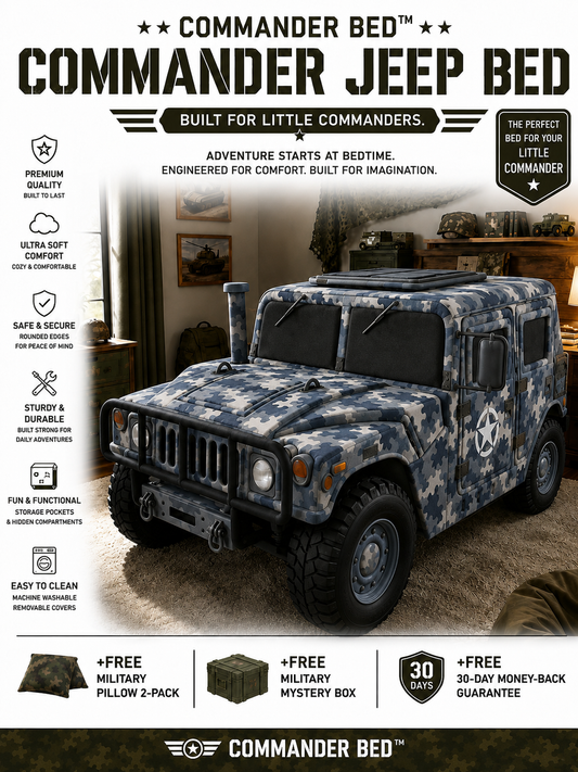Commander Bed™ – Jeep 4×4 Mixed Arctic Camo