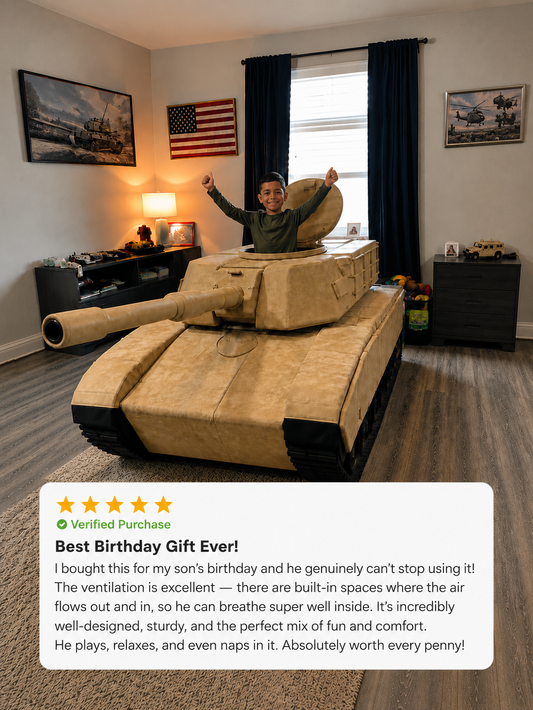Commander Bed™ – Mixed Military Camo Tank